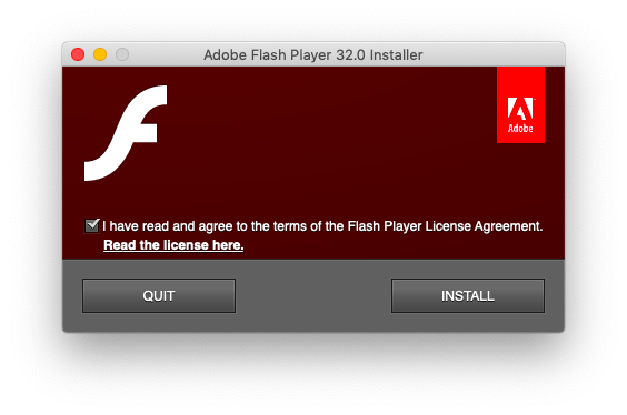 Flash player update mac